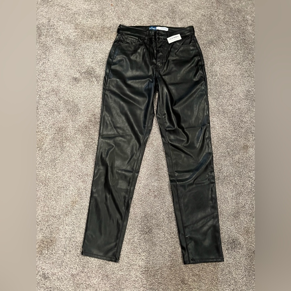 Old Navy leather pants